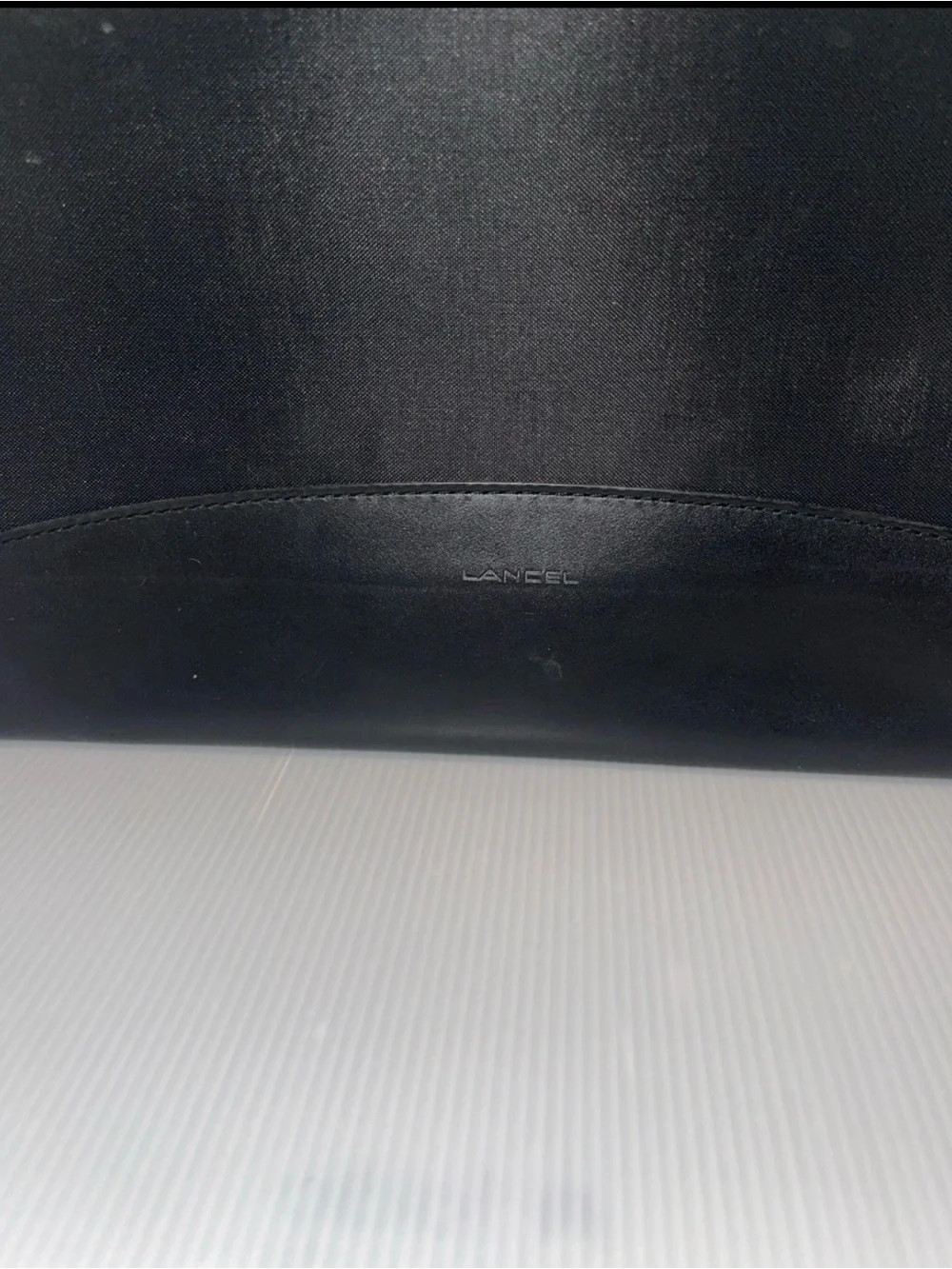 Lancel Black Laptop/Portfolio Soft Zip Case 15X11”